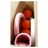 Little Tikes Toddler Easy Score Basketball Set, Adjustable Hoop, 3 Balls, Pink