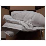 JinJeeo Mattress Topper Full Quilted Fitted Down Alternative Anchor Band 4 Corner Elastic Protector Enhancer Extra Deep Fits 20 Inches Soft White Bed Cover