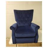 Copper Grove Velvet Push Back Recliner Chair- Retail:$549.99