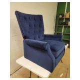 Copper Grove Velvet Push Back Recliner Chair- Retail:$549.99