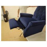 Copper Grove Velvet Push Back Recliner Chair- Retail:$549.99