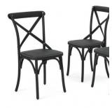 Danish Outdoor Farmhouse Dining Chair (Set of 2) by Christopher Knight Home - Retail:$134.99