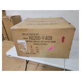 Porch & Den Leaf Red Tufted Round Cocktail Storage Ottoman- Retail:$175.26