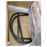 Windsor Mixed Media Dining Chair, Set of 2, Black/Espresso