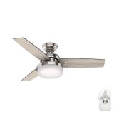 Hunter 44" Sentinel Ceiling Fan with LED Light and Handheld Remote- Retail:$179.99
