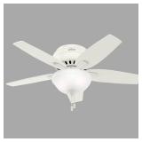 42" Newsome Low Profile Ceiling Fan White (Includes Energy Efficient Light) - Hunter