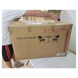 Palm Desert Outdoor Modern 3 Piece Bistro Set by Christopher Knight Home- Retail:$236.49