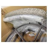 Corvus Livorno Outdoor 3-piece Wicker Chat Set with Swivel Chairs- Retail:$619.99