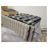 Corvus Livorno Outdoor 3-piece Wicker Chat Set with Swivel Chairs- Retail:$619.99