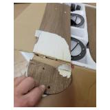 Prominence Home 50650-35 Ennora Farmhouse 52-Inch Aged Bronze Indoor Ceiling Fan, Lantern LED Multi-Arm Barnwood/Tumbleweed Blades