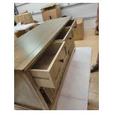 The Gray Barn Old Stone Bench with Woven Baskets- Sahara - Retail:$278.49