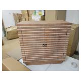 The Curated Nomad Fritz Tan Wood Cabinet- Retail:$461.99