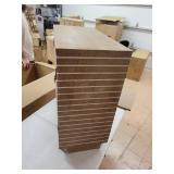 The Curated Nomad Fritz Tan Wood Cabinet- Retail:$461.99