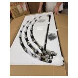 The Gray Barn Liam 24-light 48-inch Round Wagon Wheel Chandelier- Retail:$582.99