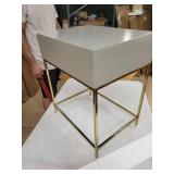 Reser Modern Glam Handcrafted Scroll Mesh Nightstand by Christopher Knight Home