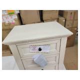 San Mateo Rustic White 3-drawer Nightstand- Retail:$259.99