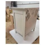 San Mateo Rustic White 3-drawer Nightstand- Retail:$259.99