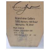 20" Metal Table Lamp w/ Urn-Shaped Base & Linen Empire Shade (Set of 2)