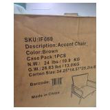 Sophia & William Sofa Chair Accent Lounge Chair Mid Century Modern Steel Frame Retro Soft Leather Low Lounge Arm Chair- Retail:$182.99