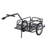 Aosom Folding Bike Cargo Trailer Cart with Seat Post Hitch- Retail:$128.49