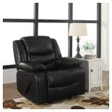 Bonded Leather Deluxe Overstuffed Rocking Recliner Chair- Retail:$469.49