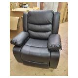 Bonded Leather Deluxe Overstuffed Rocking Recliner Chair- Retail:$469.49