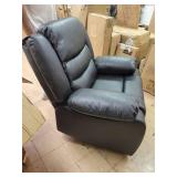 Bonded Leather Deluxe Overstuffed Rocking Recliner Chair- Retail:$469.49