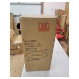 Decmode Modern 31 Inch Black Metal and Crystal Glass Buffet Lamp