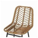 Sawtelle Outdoor Wicker Barstools (Set of 2) by Christopher Knight Home- Retail:$233.99