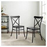 Carbon Loft Childeric Matte Black 2-piece Dining Chair- Retail:$137.99