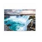 Noir Gallery Godafoss Waterfall Iceland Metal Wall Art Print- Retail:$189.99