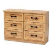 Colburn Modern and Contemporary 6-Drawer Wood Storage Dresser- Retail:$299.99