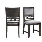 Set of 2 Taylor Standard Height Side Chair Set Walnut - Picket House Furnishings