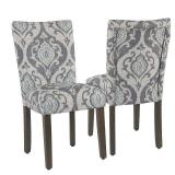 HomePop Classic Parsons Dining Chair - Suri Blue Slate- Set of 2 - Retail:$208.99