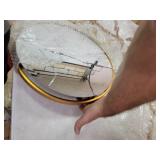 Metal Mirror Accent Table (16 inches wide x 30 inches high)- Retail:$85.49