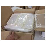 36 Pack Clear Plastic Stackable Shoe Storage Boxes White- Retail:$85.49