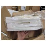 36 Pack Clear Plastic Stackable Shoe Storage Boxes White- Retail:$85.49