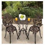 3-Piece Aluminum Outdoor Patio Rose Sets With Table- Retail:$170.99