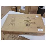 Boraam 24" Melrose Counter Stool, Driftwood Cream Wire Brushed & Ivory