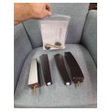 Brice Vintage Scroll Arm Studded Fabric Club Chair by Christopher Knight Home- Retail:$225.99