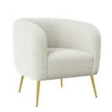 Carson Carrington Chandler Channel-Tufted Barrel Chair- Retail:$390.49