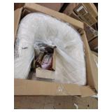 Carson Carrington Chandler Channel-Tufted Barrel Chair- Retail:$390.49