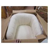 Carson Carrington Chandler Channel-Tufted Barrel Chair- Retail:$390.49