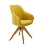 Art-Leon Classical Swivel Office Accent Arm Chair with Wood Legs- Retail:$183.49