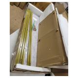 Tribesigns 3-Tier Console Table, Gold Sofa Entry Table with Faux Marble Top and Gold Metal Frame- Retail:$206.49