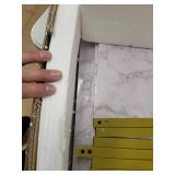 Tribesigns 3-Tier Console Table, Gold Sofa Entry Table with Faux Marble Top and Gold Metal Frame- Retail:$206.49