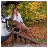 Pet Gear Free-standing Extra Wide Carpeted Pet Ramp- Retail:$147.04