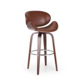 Jakin Indoor Upholstered Swivel Barstool by Christopher Knight Home- Retail:$189.99