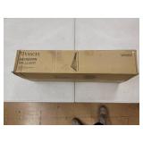 Dearborn 1 Light Black Oak Geometric Wire Cage Flush Wall Sconce - 4.5-in W x 21.5-in H x 8-in D- Retail:$142.49