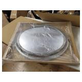 Copper Grove Dieppe Oval Wall Mirror with Vintage Silvertone Finish